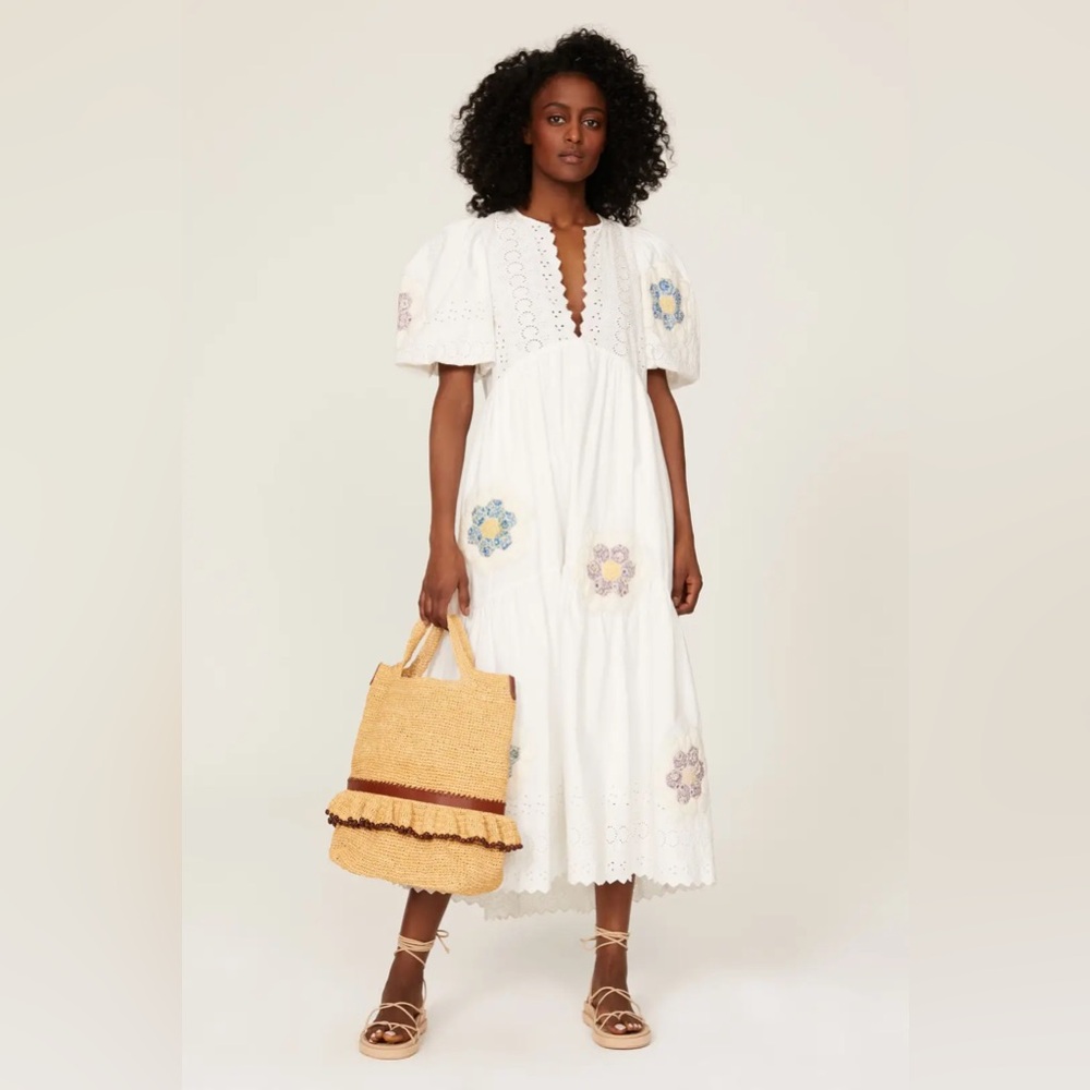 Sea New York Violette Patch Midi Dress M